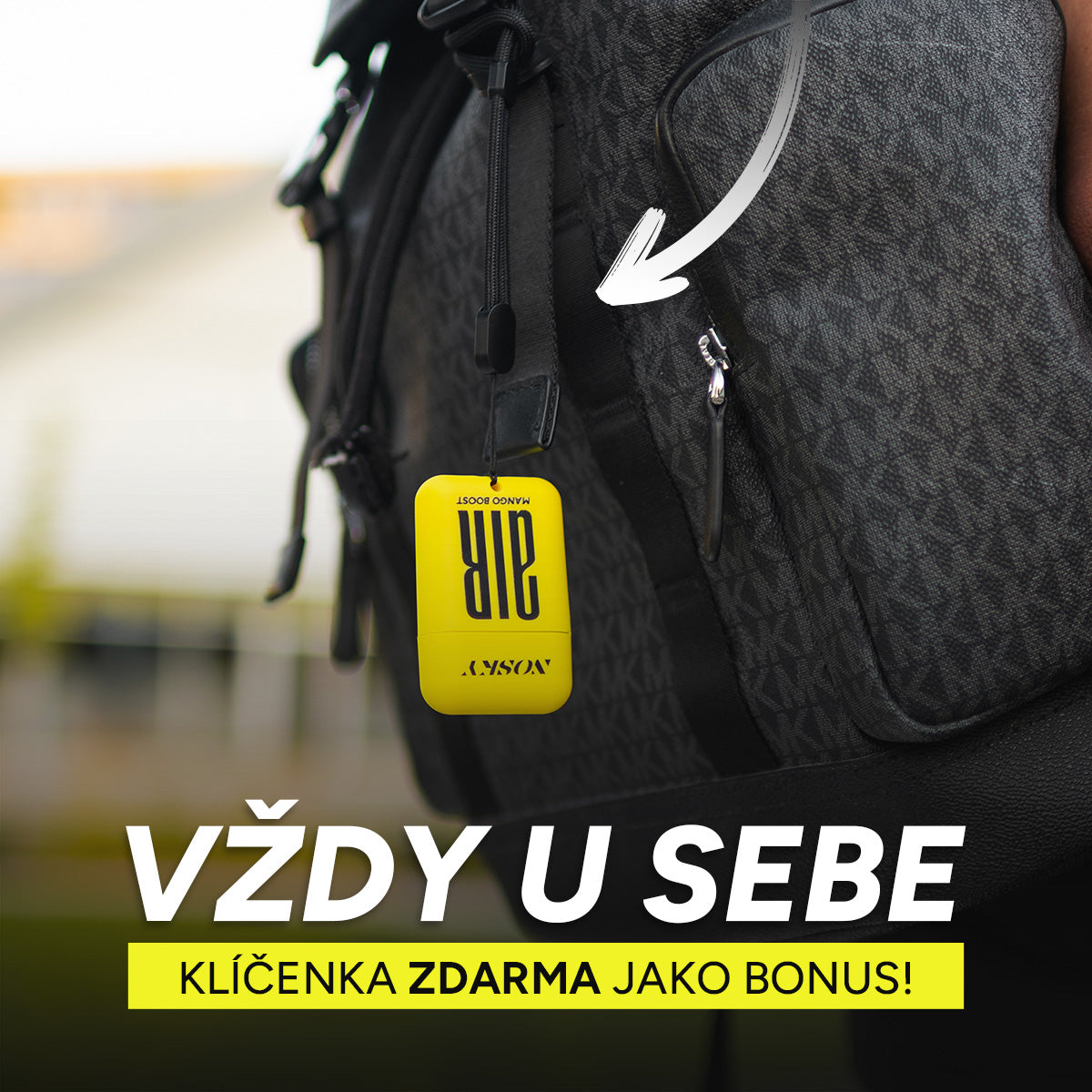 NOSKY AIR vždy u sebe, klíčenka zdarma jako bonus