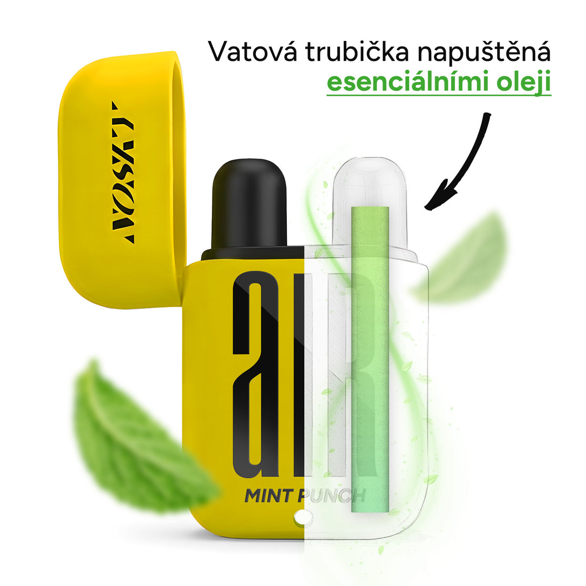 NOSKY AIR Mint Punch - vatová trubička napuštěná esenciálními oleji